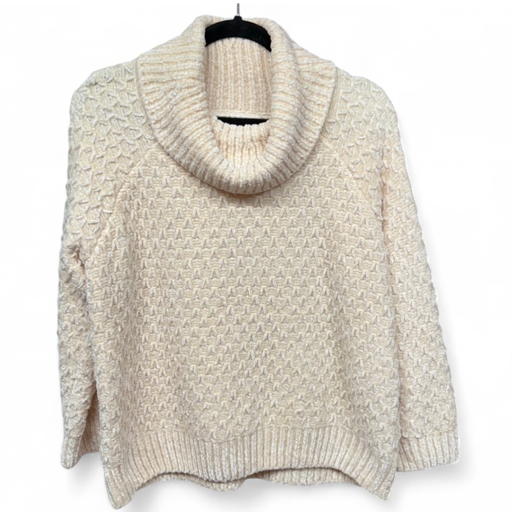 Anama Textured Chenille Cowl Neck Sweater